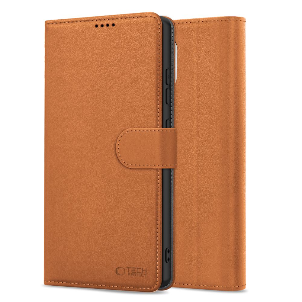 Case for Apple iPhone 16e, Tech-Protect, Wallet, Brown