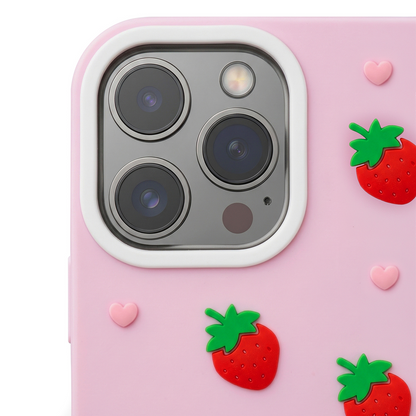Case for Apple iPhone 16 Pro Max, OEM, Strawberry, Pink