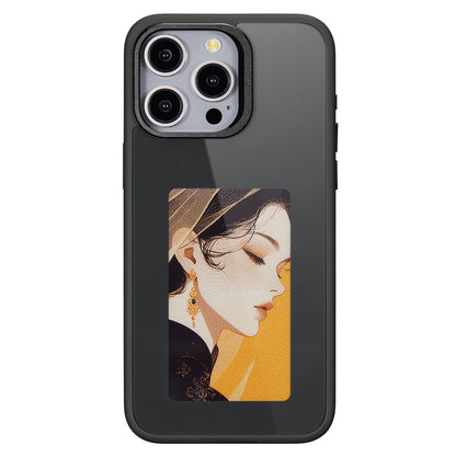 Case for Apple iPhone 15 Pro Max, OEM, Customized E-Ink Display, Black