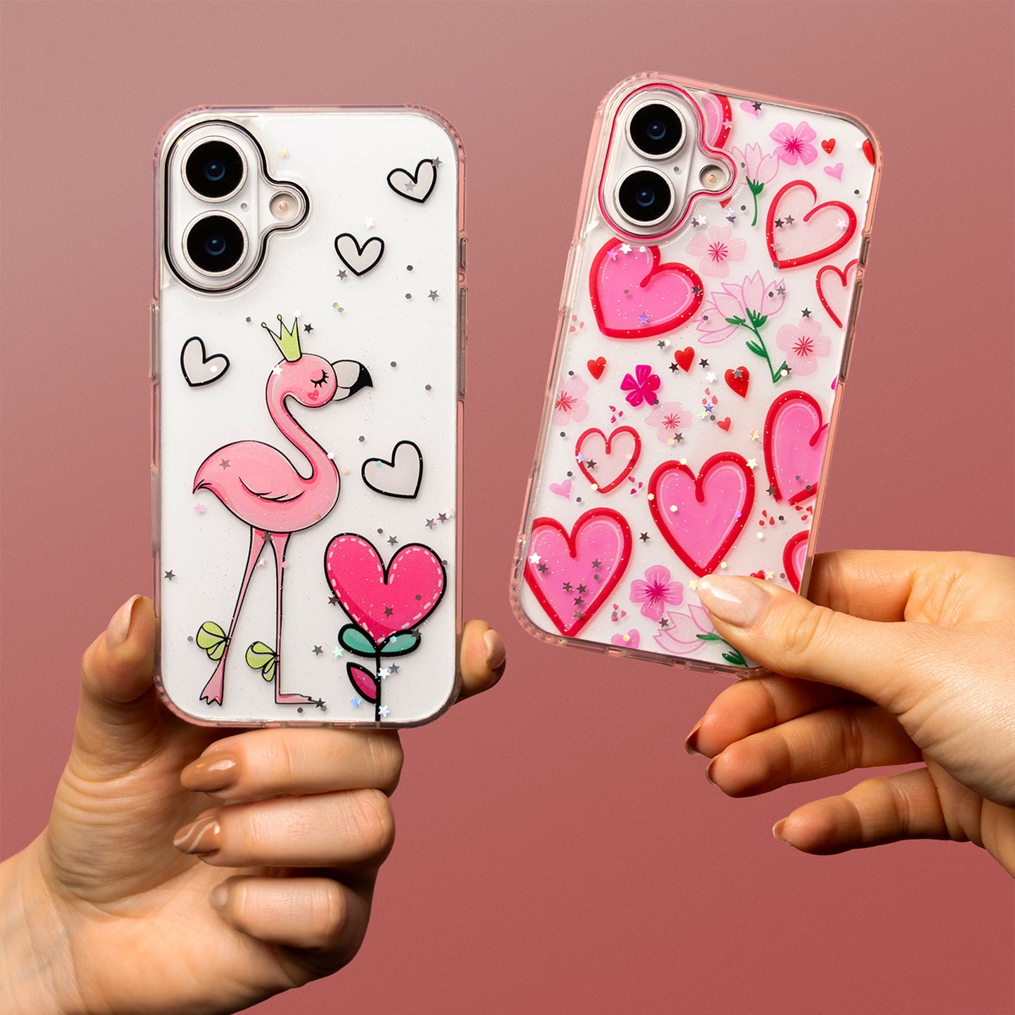 Case for Apple iPhone 17, OEM, Ultra Trendy Love 2, Multicolor
