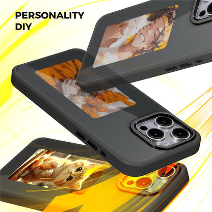 Case for Apple iPhone 15 Pro Max, OEM, Customized E-Ink Display, Black