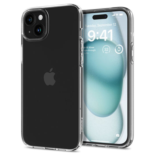 Case for Apple iPhone 15, Spigen, Liquid Crystal, Transparent