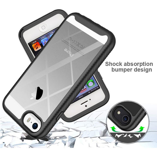 Case for Apple iPhone SE (2016) / 5 / 5s, Techsuit, Defense360 Pro, Black