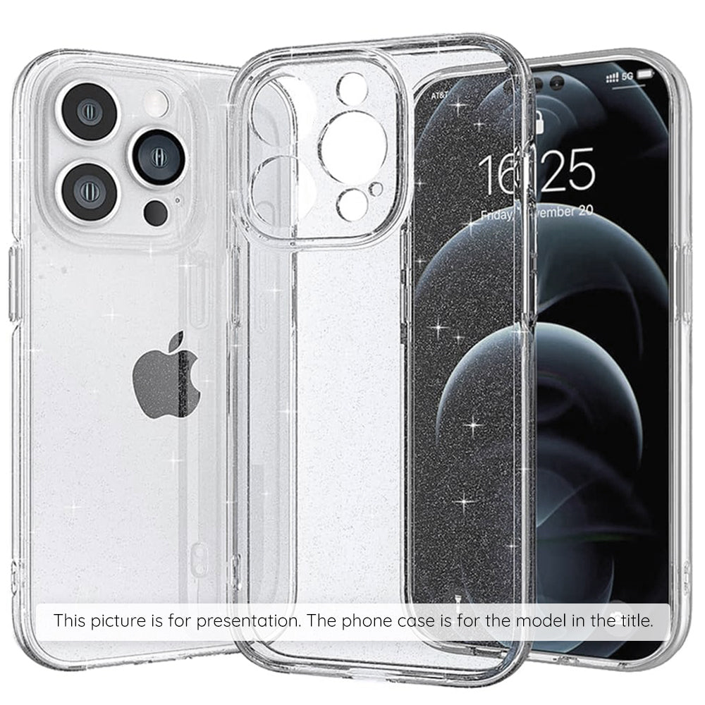 Case for Google Pixel 10 Pro / 10, Techsuit, SparkleSkin, Transparent