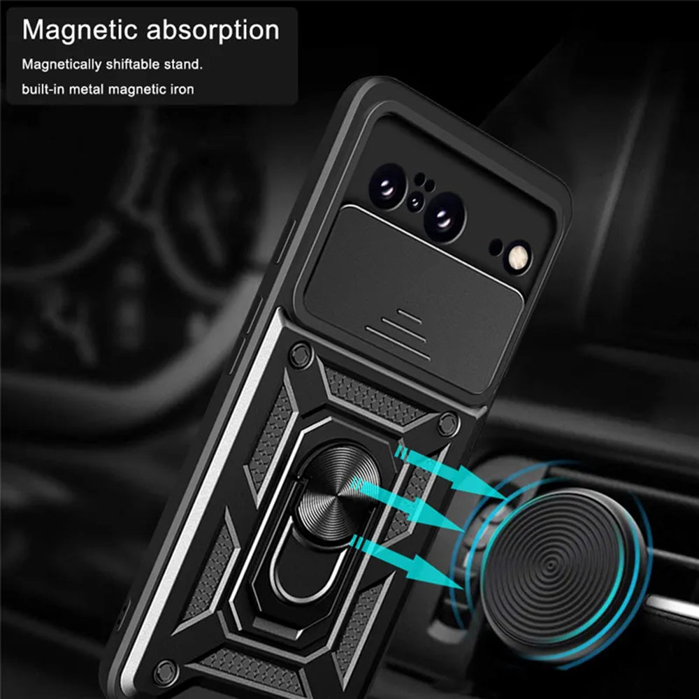 Case for Google Pixel 8, Techsuit, CamShield, Black