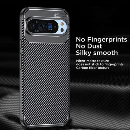 Case for Google Pixel 9 Pro, Techsuit, CarbonFiber, Black