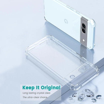 Case for Google Pixel 9 Pro, Techsuit, Shockproof Clear, Transparent