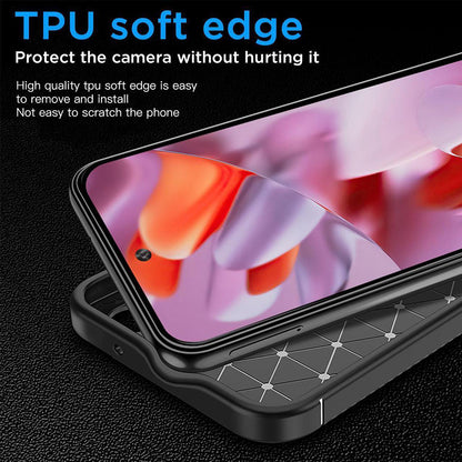 Case for Google Pixel 9 Pro XL, Techsuit, CarbonFiber, Black