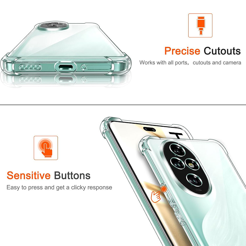 Case for Honor 200 Pro, Techsuit, Shockproof Clear, Transparent