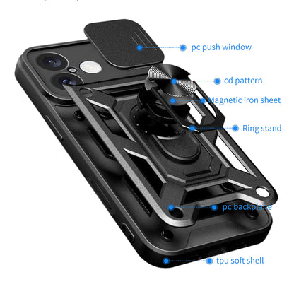 Case for Honor 400 Pro, Techsuit, CamShield, Green