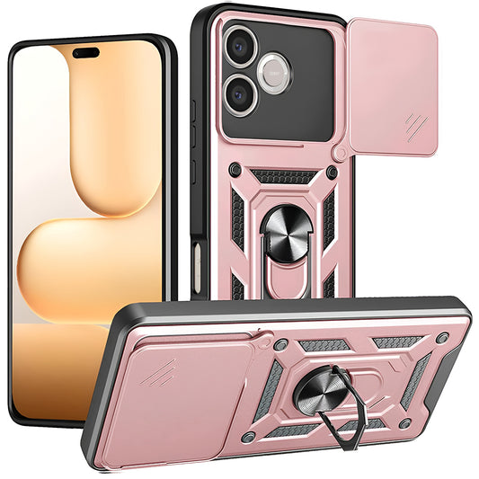Case for Honor 600 Lite, Techsuit, CamShield, Golden Pink