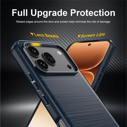 Case for Honor 600 Pro / 600, Techsuit, Carbon, Blue