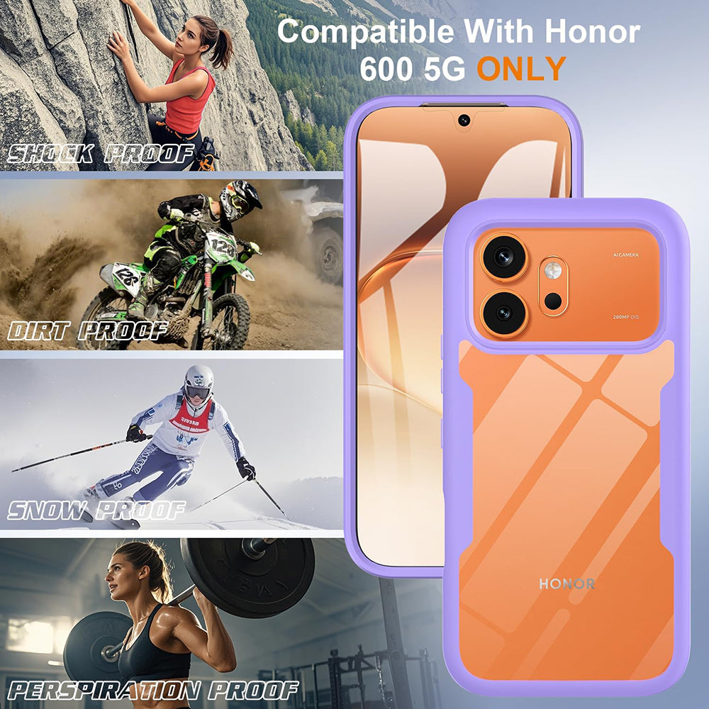 Case for Honor 600 Pro / 600, Techsuit, ColorVerse 360, Purple