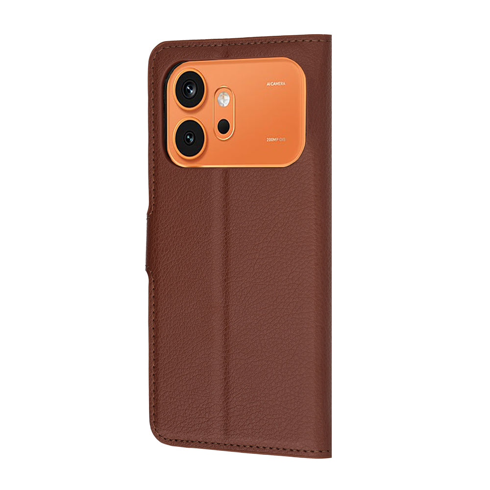 Case for Honor 600 Pro / 600, Techsuit, Leather Folio, Brown