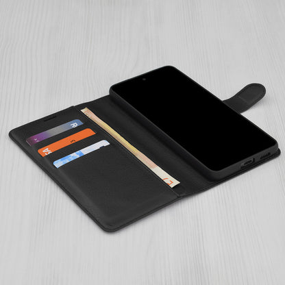 Case for Honor 600 Pro / 600, Techsuit, Leather Folio, Black