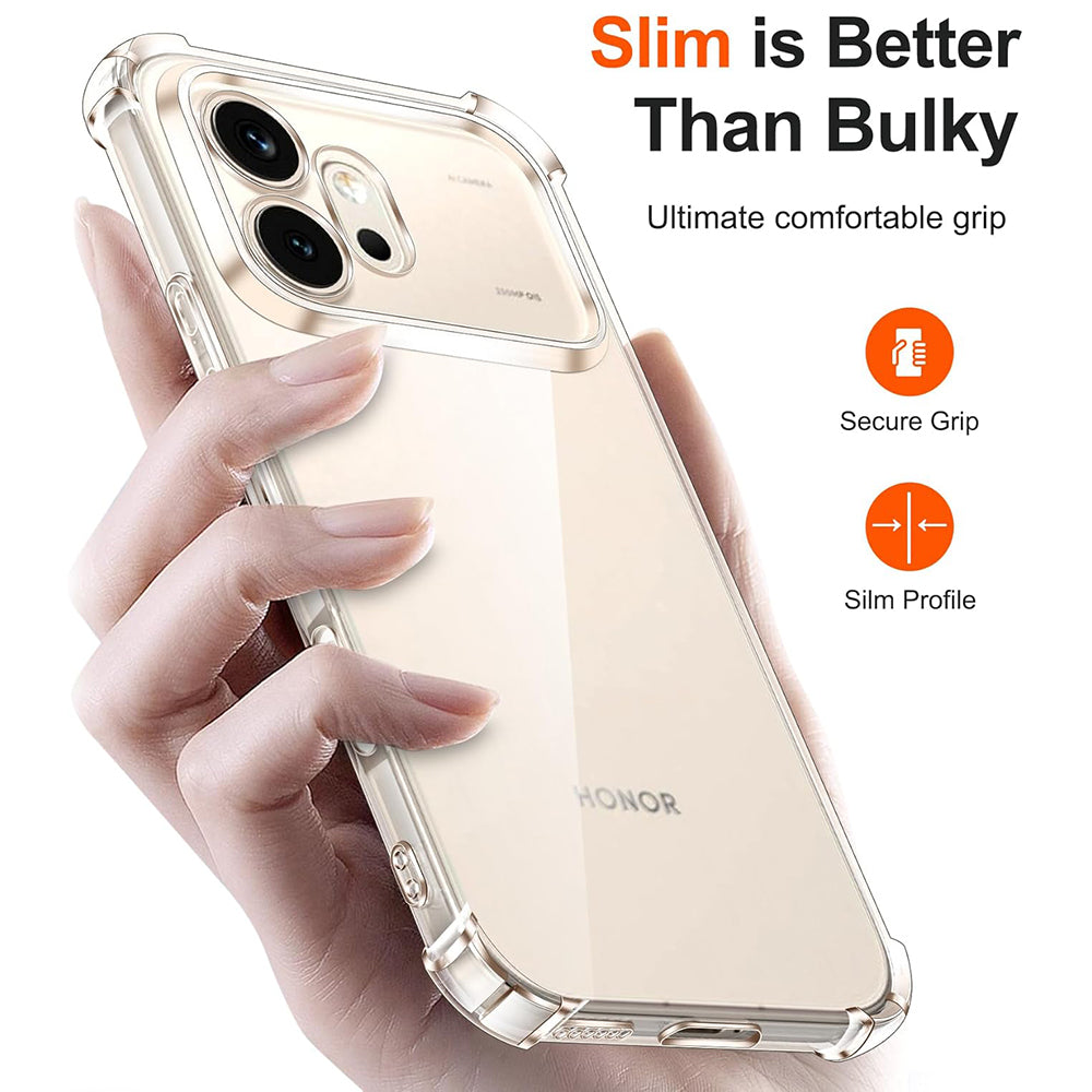 Case for Honor 600 Pro, Techsuit, Shockproof Clear, Transparent