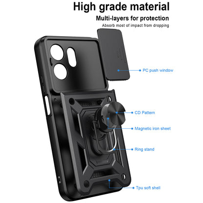 Case for Honor 600 Smart, Techsuit, CamShield, Blue