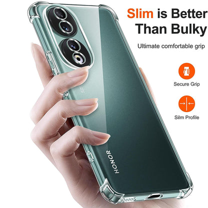 Case for Honor 90, Techsuit, Shockproof Clear, Transparent