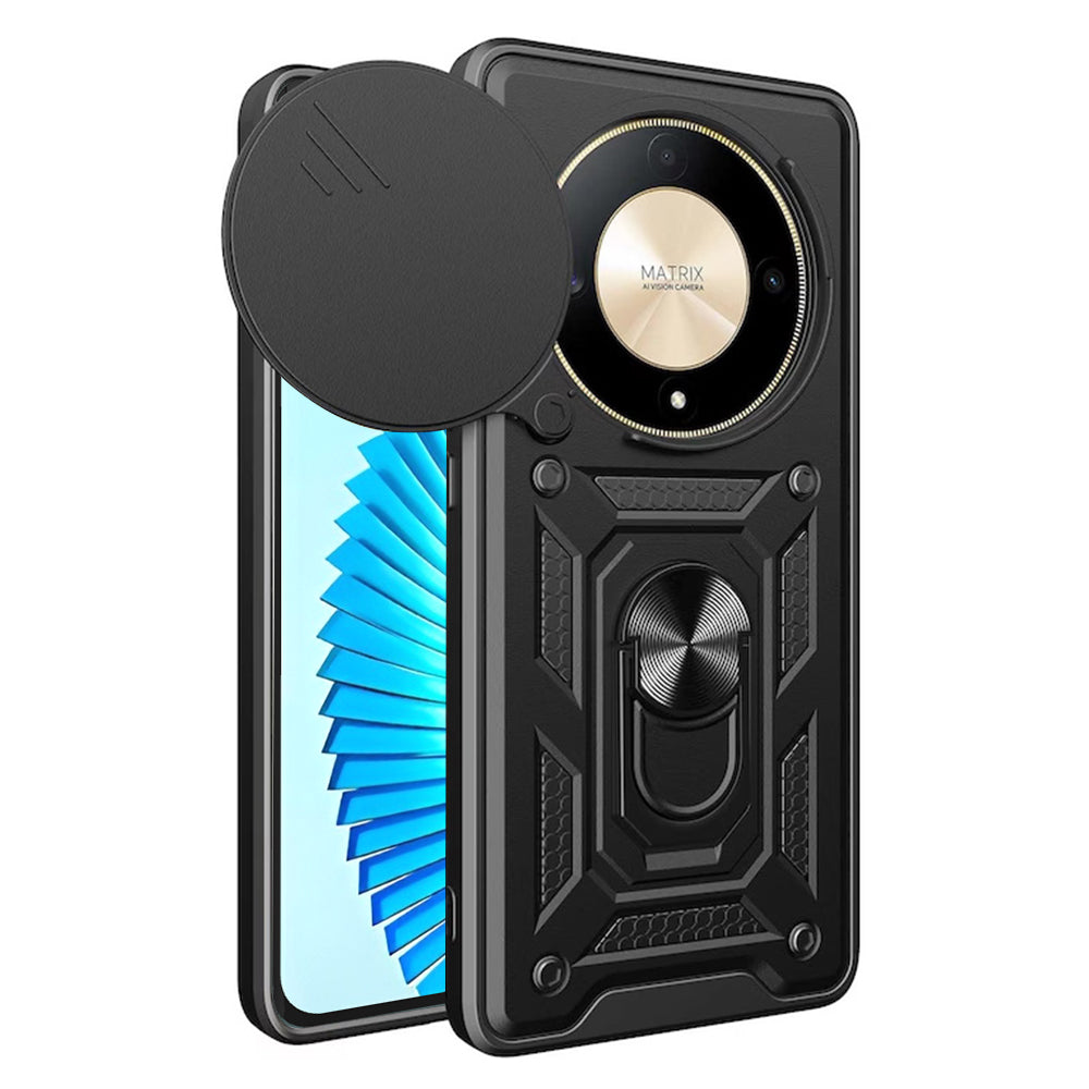 Case for Honor Magic6 Lite, Techsuit, CamShield, Black