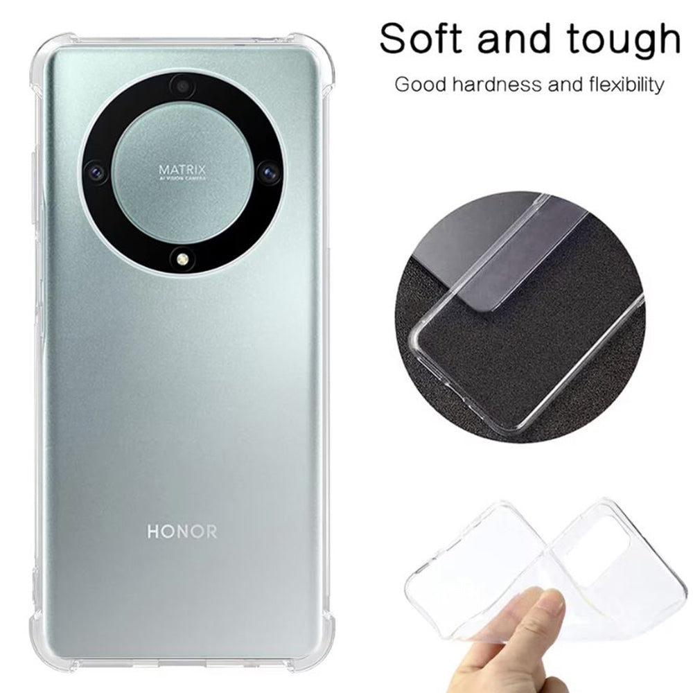 Case for Honor Magic6 Lite, Techsuit, Shockproof Clear, Transparent