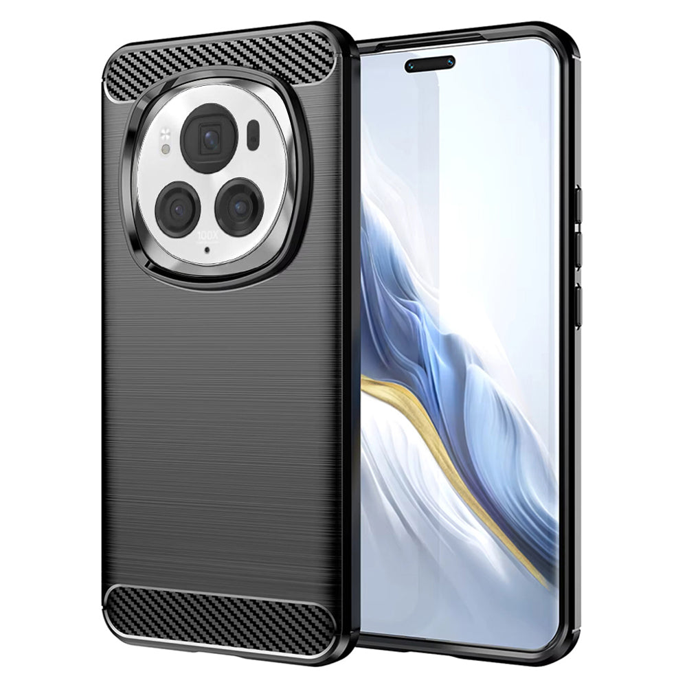 Case for Honor Magic6 Pro, Techsuit, Carbon, Black