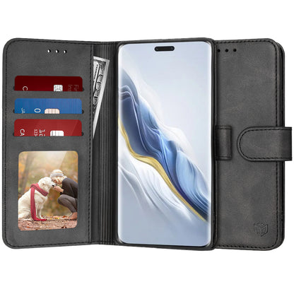 Case for Honor Magic6 Pro, Techsuit, Diary Book, Black