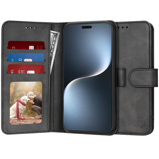 Case for Honor Magic7 Pro, Techsuit, Diary Book, Black