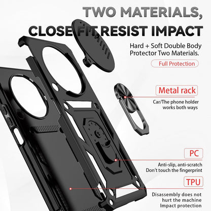 Case for Honor Magic8 Lite, Techsuit, CamShield, Black