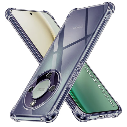 Case for Honor Magic8 Lite, Techsuit, Shockproof Clear, Smoky