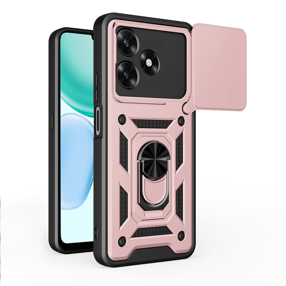 Case for Honor X5c Plus, Techsuit, CamShield, Rose Gold