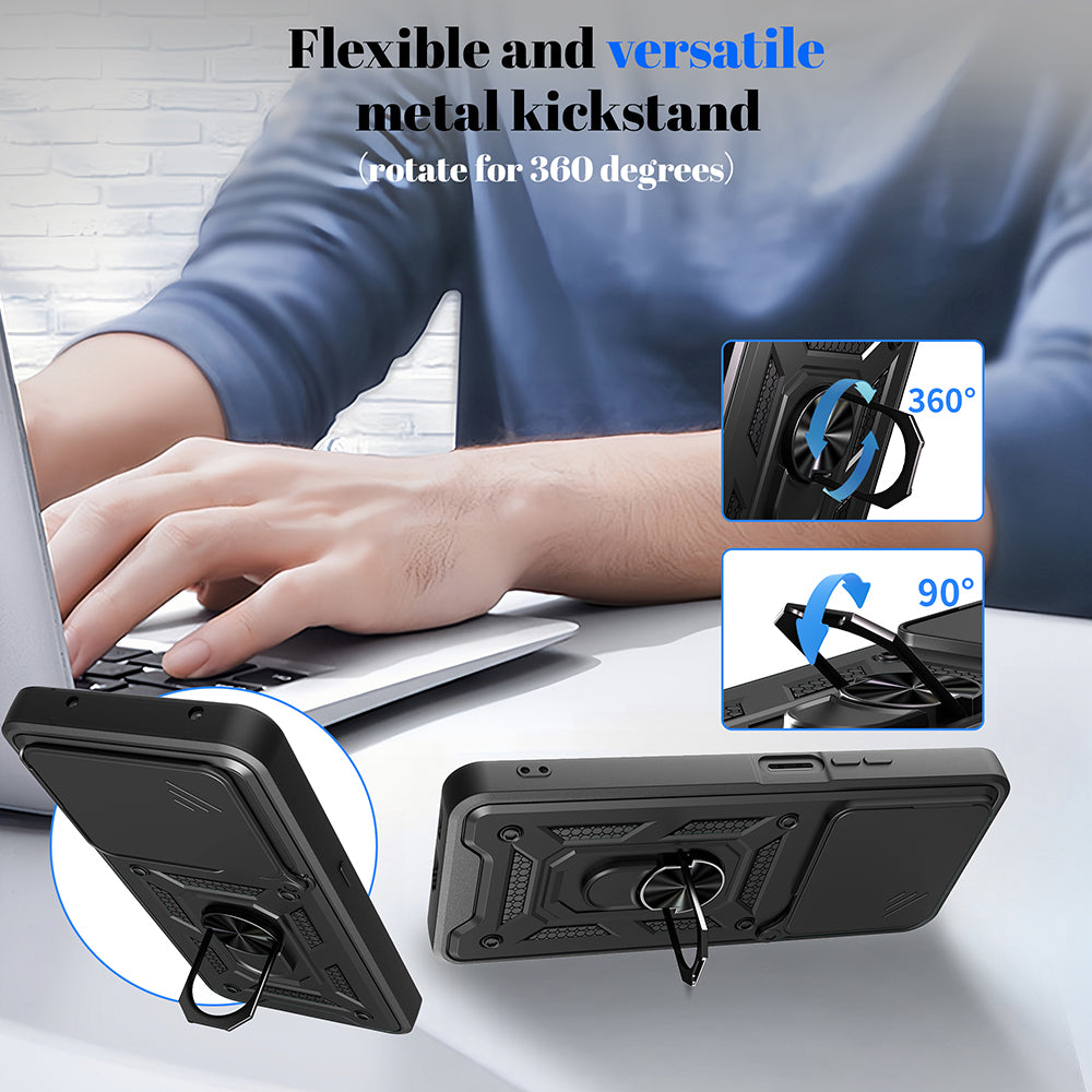 Case for Honor X5c Plus, Techsuit, CamShield, Green