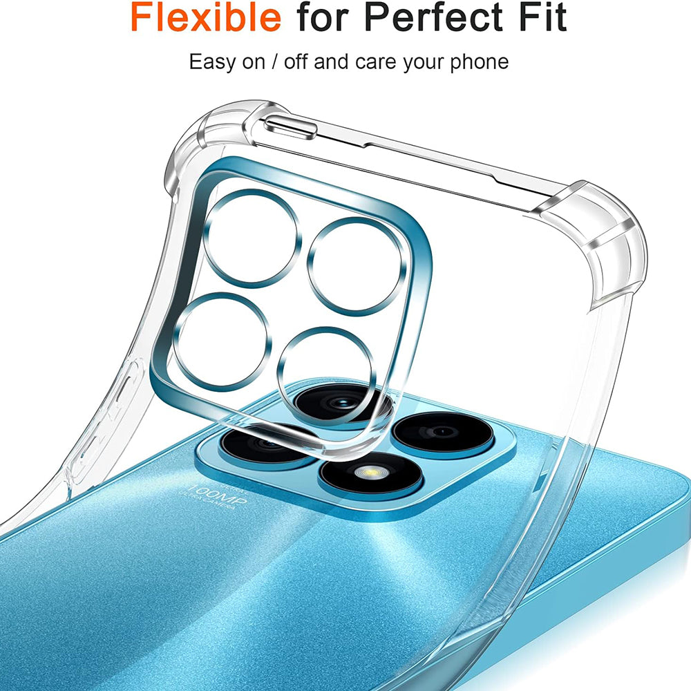Case for Honor X8a, Techsuit, Shockproof Clear, Transparent