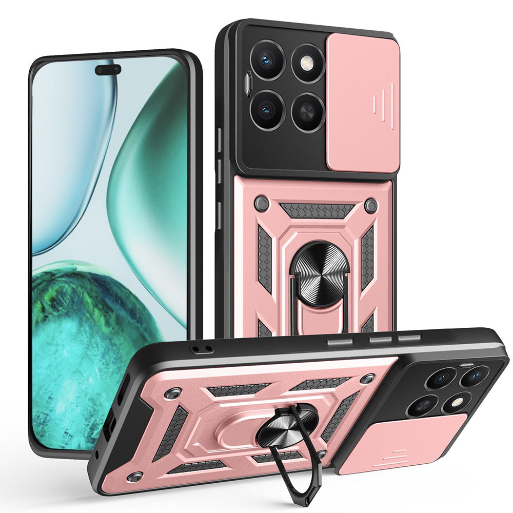 Case for Honor X8c, Techsuit, CamShield, Pink