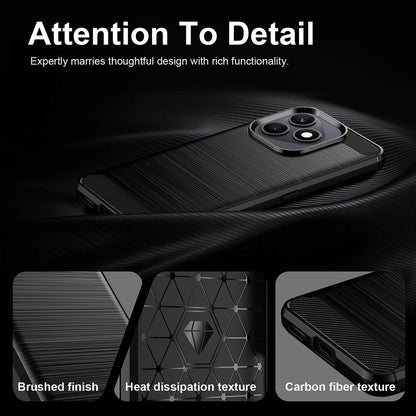 Case for Honor X8d, Techsuit, Carbon, Black