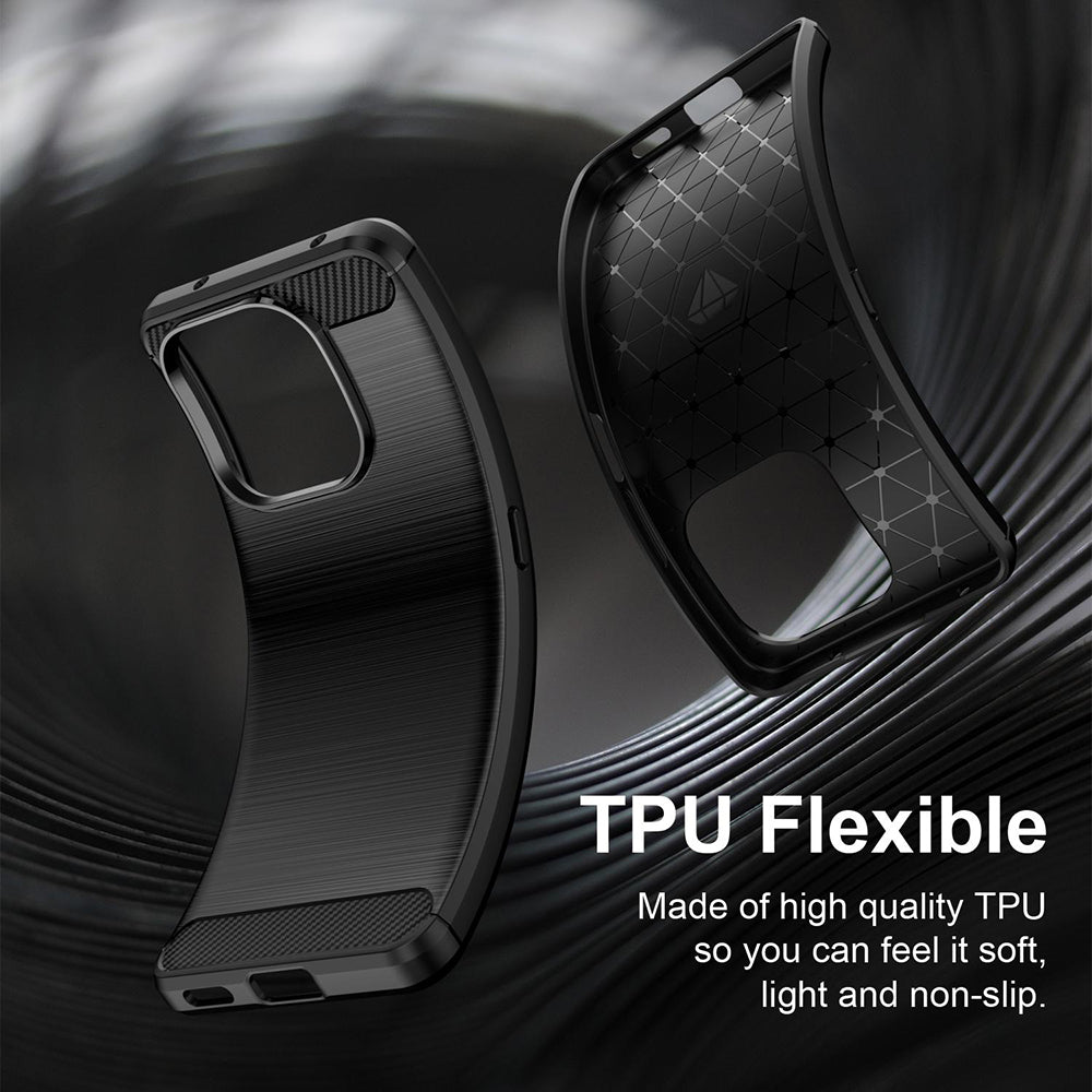 Case for Honor X8d, Techsuit, Carbon, Black
