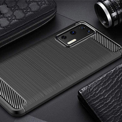 Case for Huawei P40 Pro, Techsuit, Carbon, Black