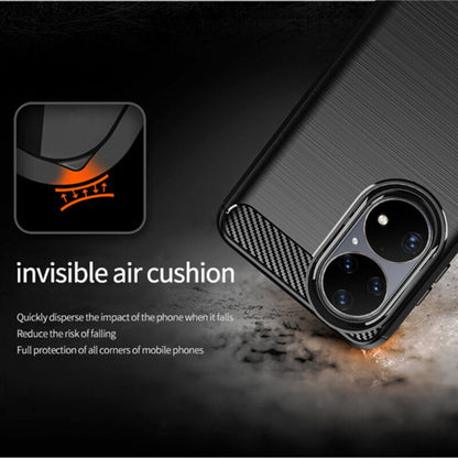 Case for Huawei P50 Pro, Techsuit, Carbon, Black