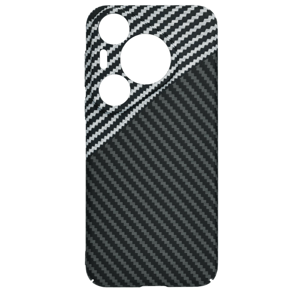 Case for Huawei Pura 70 Pro, Techsuit, Carbonite FiberShell, Black Gray