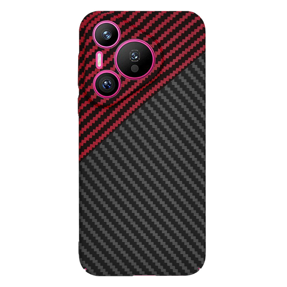 Case for Huawei Pura 70, Techsuit, Carbonite FiberShell, Black Red