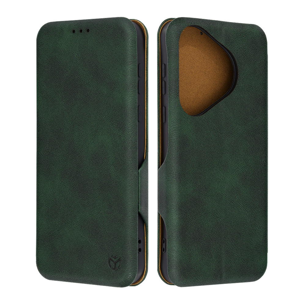 Case for Huawei Pura 70, Techsuit, Safe Wallet Plus, Green