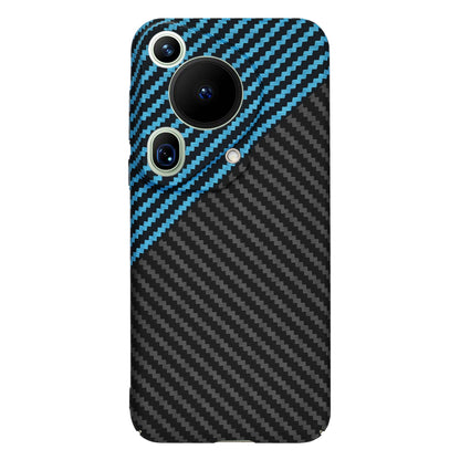 Case for Huawei Pura 70 Ultra, Techsuit, Carbonite FiberShell, Black Blue