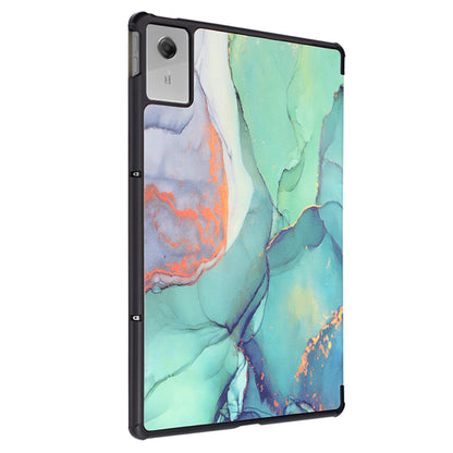Case for Lenovo Idea Tab Plus, Techsuit, FoldPro Green Time, Multicolor