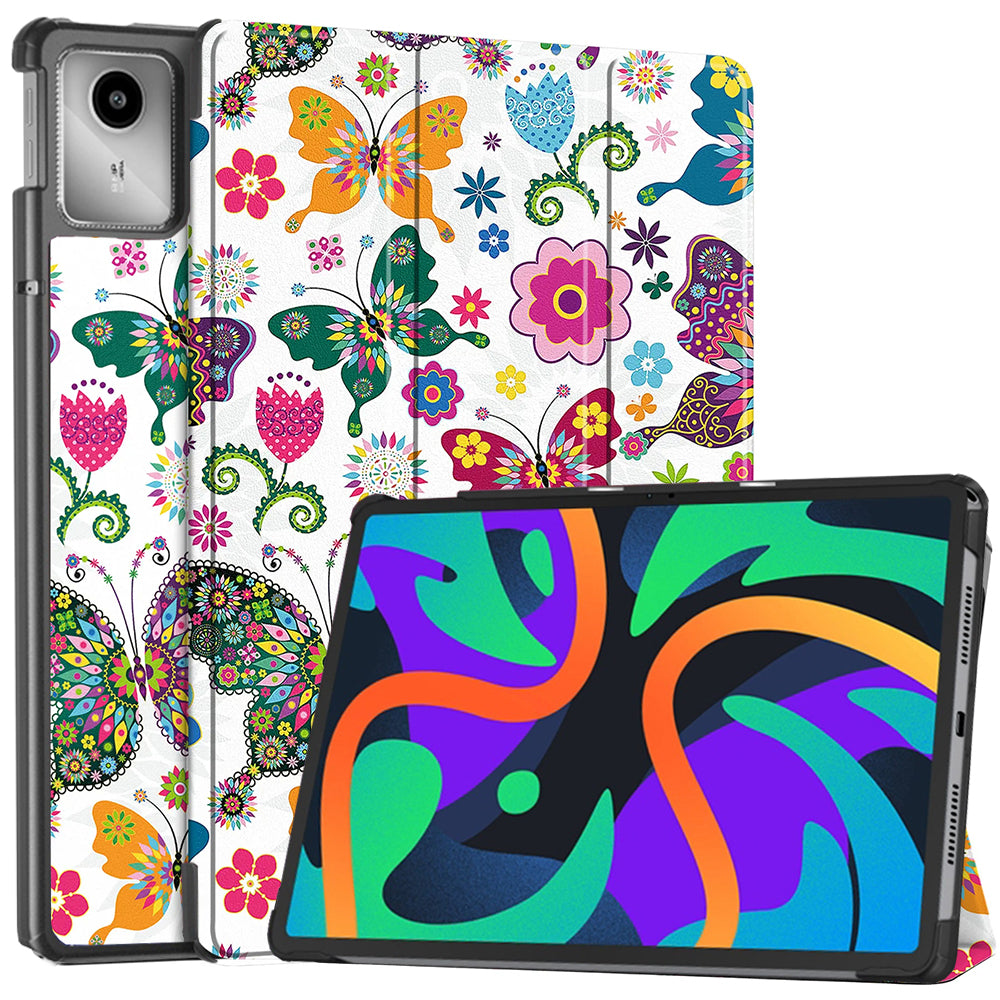 Case for Lenovo Tab M11, Techsuit, FoldPro Butterfly, Multicolor