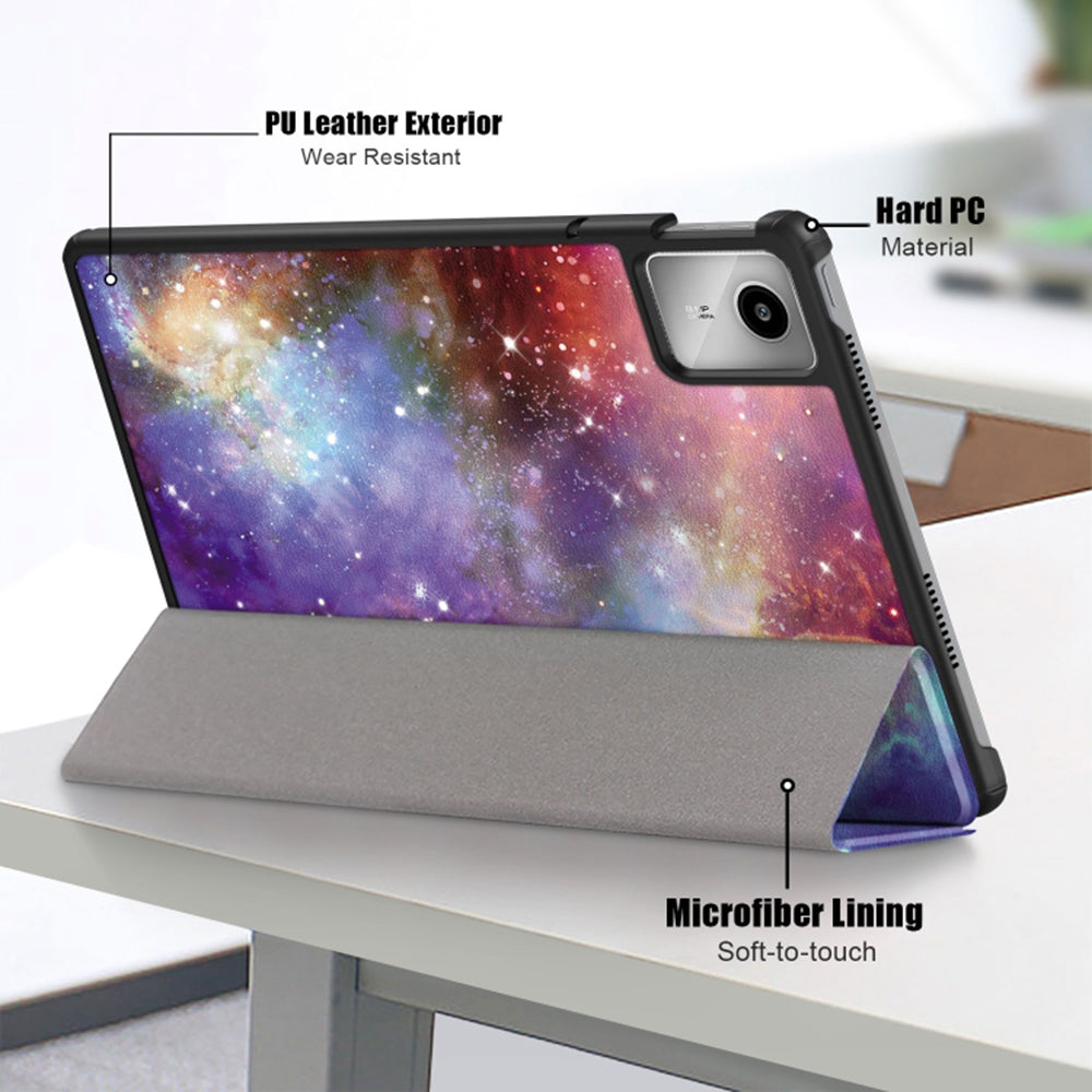 Case for Lenovo Tab M11, Techsuit, FoldPro Galaxy, Multicolor