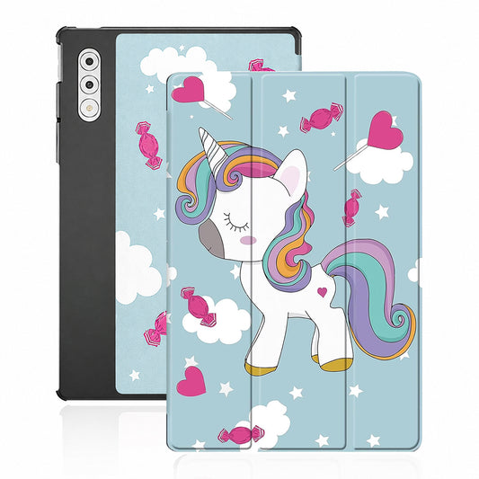 Case for Lenovo Yoga Tab Plus, Techsuit, FoldPro Unicorn, Multicolor