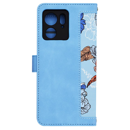 Case for Motorola Edge (2023) / Edge 40, Techsuit, FlipCraft, Blue