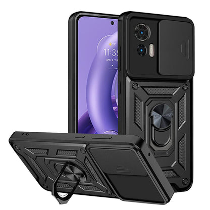 Case for Motorola Edge 30 Neo, Techsuit, CamShield, Black