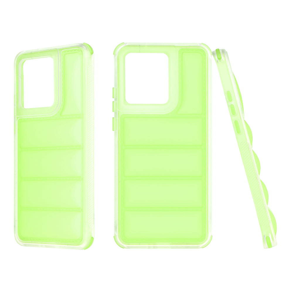 Case for Motorola Edge 40 Neo, Techsuit, Wave Shield, Green