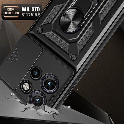 Case for Motorola Edge 50 Neo, Techsuit, CamShield, Black