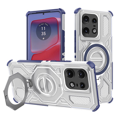 Case for Motorola Edge 50 Pro, Techsuit, Carbon Shield Pro, Blue